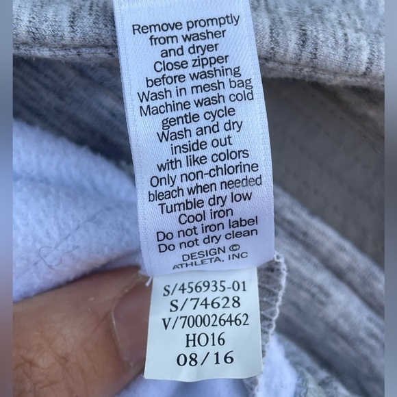 ATHLETA CYA Stronger Hoodie Jacket in Grey - full Zip Womens XXSmall - Picture 7 of 7